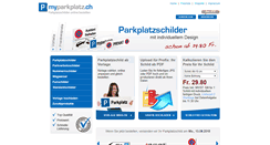 Desktop Screenshot of myparkplatz.ch
